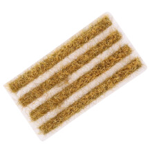 3Sets Durable Plastic Static Grass Strip Model Golden Landscape