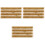 3Sets Durable Plastic Static Grass Strip Model Golden Landscape 3