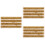 3Sets Durable Plastic Static Grass Strip Model Golden Landscape 6