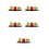 5Sets Unique Design Miniature Snake Sculpture Assorted Color Car Decor 4