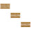 3Sets Durable Plastic Static Grass Strip Model Golden Landscape 9