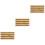 3Sets Durable Plastic Static Grass Strip Model Golden Landscape 5