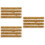 3Sets Durable Plastic Static Grass Strip Model Golden Landscape 7