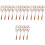 32Pcs Ceramic Soup Spoons with Long Handles Assorted 5