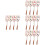 32Pcs Ceramic Soup Spoons with Long Handles Assorted 8