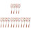 32Pcs Ceramic Soup Spoons with Long Handles Assorted 4