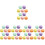 50Pcs Simulation Macaron Models PVC Assorted Colors Decorative Props 8