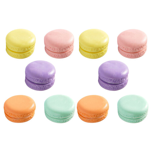 50Pcs Simulation Macaron Models PVC Assorted Colors Decorative Props 1