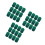 36Pcs Saxophone Felt Column Key Positioning Durable Green 10