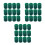 36Pcs Saxophone Felt Column Key Positioning Durable Green 9
