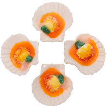 8St Prachtige Plastic Speelfood Zeevruchten Decoratie En Speelset
