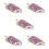 5Pcs Purple Artificial Ice PU Material Cute Home Decor 10