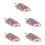 5Pcs Purple Artificial Ice PU Material Cute Home Decor 8