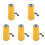 5Pcs Multifunctional Vertical Cooker Sausage Roll Maker for Home Use 4
