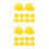 20Pcs Yellow Mini Plastic for Dolls Pets and Decorations 2