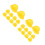 20Pcs Yellow Mini Plastic for Dolls Pets and Decorations 7