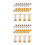 40Pcs Stable Base Spring Accessories for Shaking Head Doll Crafts 7