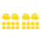 20Pcs Yellow Mini Plastic for Dolls Pets and Decorations 3