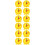 12Pcs Yellow Creative Clock Mold Time Learning Toy for Child Education 5
