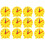 12Pcs Yellow Creative Clock Mold Time Learning Toy for Child Education 2