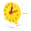 12Pcs Yellow Creative Clock Mold Time Learning Toy for Child Education 8