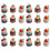 24Pcs Fake Dessert and Bread Models Assorted Colors Artificial Cake 7