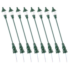 40Pcs Mini Lamp Model Green Decorative Street Lamp for Landscape Decor