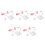 10Pcs Pink Plastic Doll Stands Adjustable Action Figure Display Bases 5