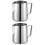 2Pcs Silver Pull Flower Milk Cups Coffee Art Pouring Tool 5