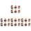 24Pcs Fake Dessert and Bread Models Assorted Colors Artificial Cake 4