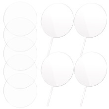 80Pcs Acrylic Transparent Round Discs Clear Sheets for Wedding Decor