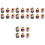 24Pcs Fake Dessert and Bread Models Assorted Colors Artificial Cake 5