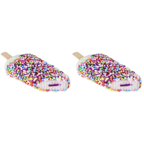 2Pcs Purple Simulated Popsicles Decoration Props Durable PU Material 2