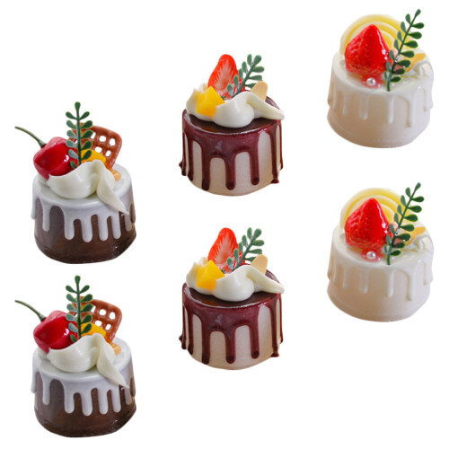 24Pcs Fake Dessert and Bread Models Assorted Colors Artificial Cake 1