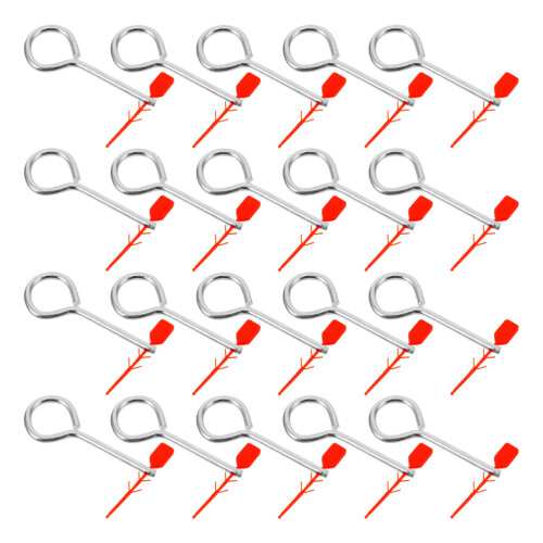 3Sets Fire Extinguisher Replacement Lock Pins Red Plastic Metal Secure