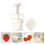 2Pcs White Hand Pressure Mold Strawberry Biscuit Cake Baking Maker 8