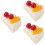 3Pcs Realistic Artificial Dessert Models Cake Photo Props 8