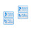 2Sets White Acrylic Push-Pull Door Signs for Office and Store 9
