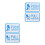 2Sets White Acrylic Push-Pull Door Signs for Office and Store 10