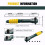 1/4  Screwdriver Pole 6.35mm Inner Hexagon Ratchet Socket Wrench with Dual- Home Tool Accessory 7