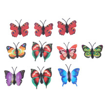 10pzs Pegatina decorativa DIY Decoracion de pared de habitacion de casa refrigerador mariposa magnetica 3D
