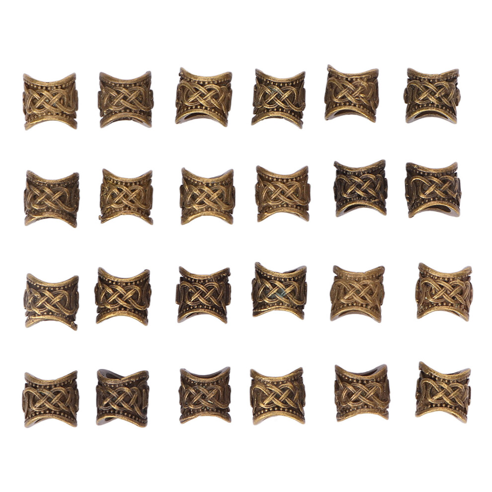 Unisex Bronze 3.2Mm Alloy Hair Tubes Dreadlocks Beads Pendant For Jewelry Making