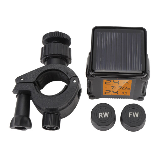 Motorcycle TPMS with Dual External Sensors, LCD Display, IP67 Waterproof 2