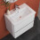 600mm White Bathroom Vanity Unit ,Ceramic Basin 5