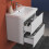 600mm White Bathroom Vanity Unit ,Ceramic Basin 6