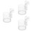 3Pièces Transparent De Nourrissage Accessoire Aquarium 6