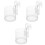 3Pièces Transparent De Nourrissage Accessoire Aquarium 3