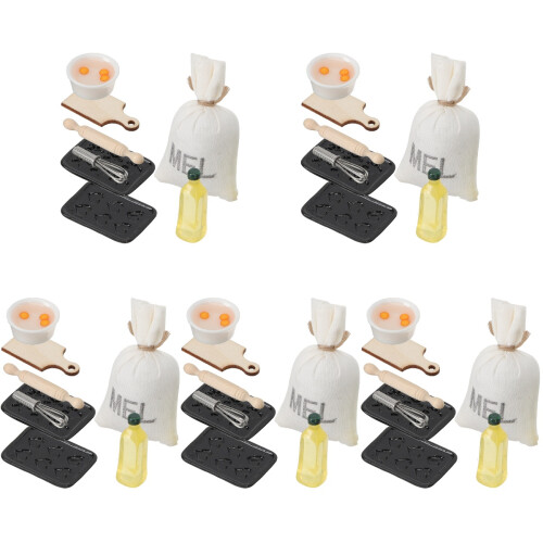 40Pcs Miniature Baking Props Tiny House Kitchen Decor 1