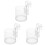 3Pièces Transparent De Nourrissage Accessoire Aquarium 2