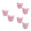 3Paires Rose Peluche Accessoires Durable 10